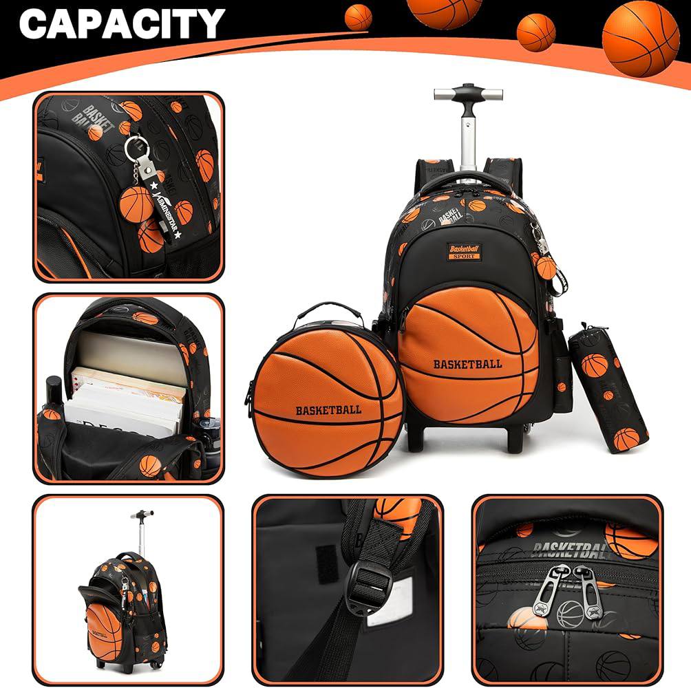 🎒🧳💼 شنطة Basketball 🏀🏀🏀 الشنطة التروللي ♻️ ٣*١ 🎒👝