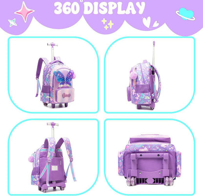🎒🧳💼 شنطة الفراشة 🦋🦋 الشنطة التروللي ♻️ ٣*١ 🎒👝