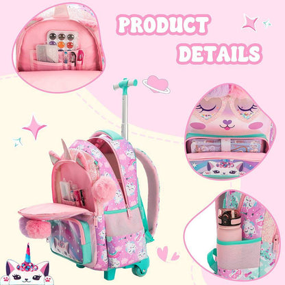 🎒🧳💼 شنطة اليوني كورن 🦄🦄 الشنطة التروللي ♻️ ٣*١ 🎒👝