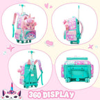 🎒🧳💼 شنطة اليوني كورن 🦄🦄 الشنطة التروللي ♻️ ٣*١ 🎒👝
