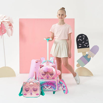 🎒🧳💼 شنطة اليوني كورن 🦄🦄 الشنطة التروللي ♻️ ٣*١ 🎒👝