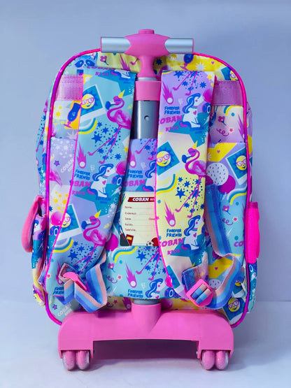 🎒🧳💼 شنطة السنجابة 🐿️🐿️ الشنطة التروللي ♻️ ٣*١ 🎒👝