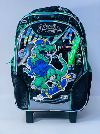 🎒🧳💼 شنطة الديناصور 🦖🦖🦖 الشنطة التروللي ♻️ ٣*١ 🎒👝