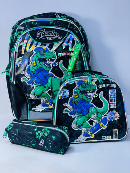 🎒🧳💼 شنطة الديناصور 🦖🦖🦖 الشنطة التروللي ♻️ ٣*١ 🎒👝
