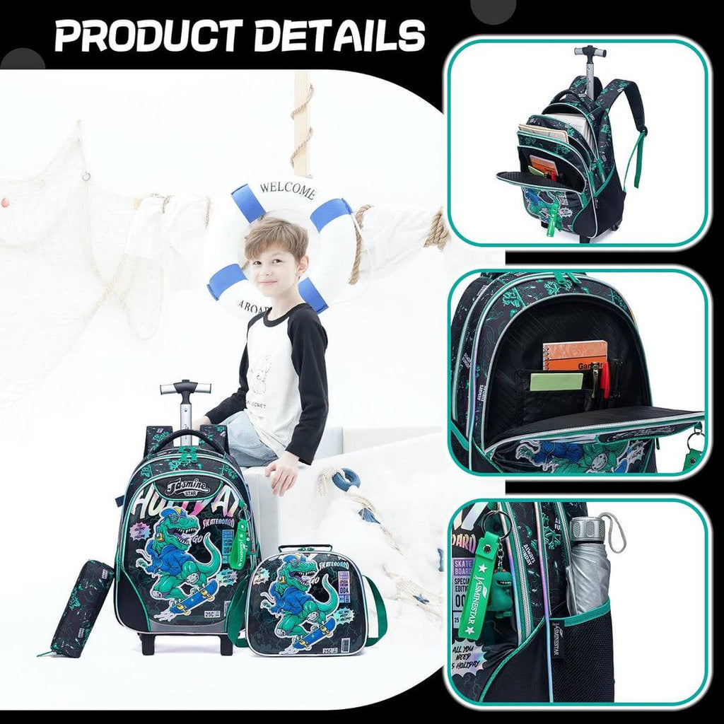 🎒🧳💼 شنطة الديناصور 🦖🦖🦖 الشنطة التروللي ♻️ ٣*١ 🎒👝
