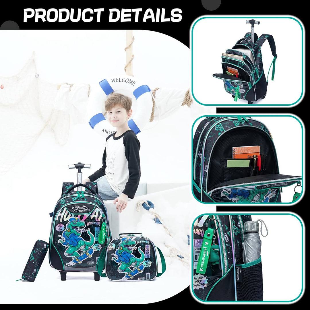 🎒🧳💼 شنطة الديناصور 🦖🦖🦖 الشنطة التروللي ♻️ ٣*١ 🎒👝