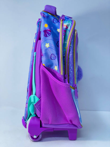 🎒🧳💼 شنطة Mermaid 🧜🏻‍♀️🧜🏻‍♀️ الشنطة التروللي ♻️ ٣*١ 🎒👝