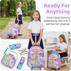 🎒🧳💼 شنطة Mermaid 🧜🏻‍♀️🧜🏻‍♀️ الشنطة التروللي ♻️ ٣*١ 🎒👝