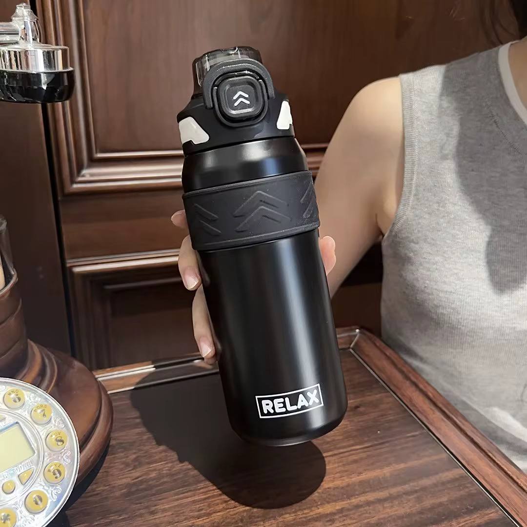 ☕️🍺🥂 زجاجة RELAX ❇️❇️❇️ الزجاجة الاستانلس ستايل 🍶🥤💦 💦