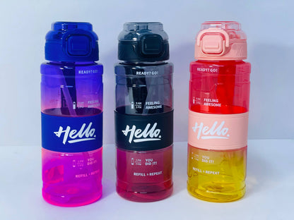 زجاجة المياه    الشفافة Hello ❇️♻️☑️✨✨