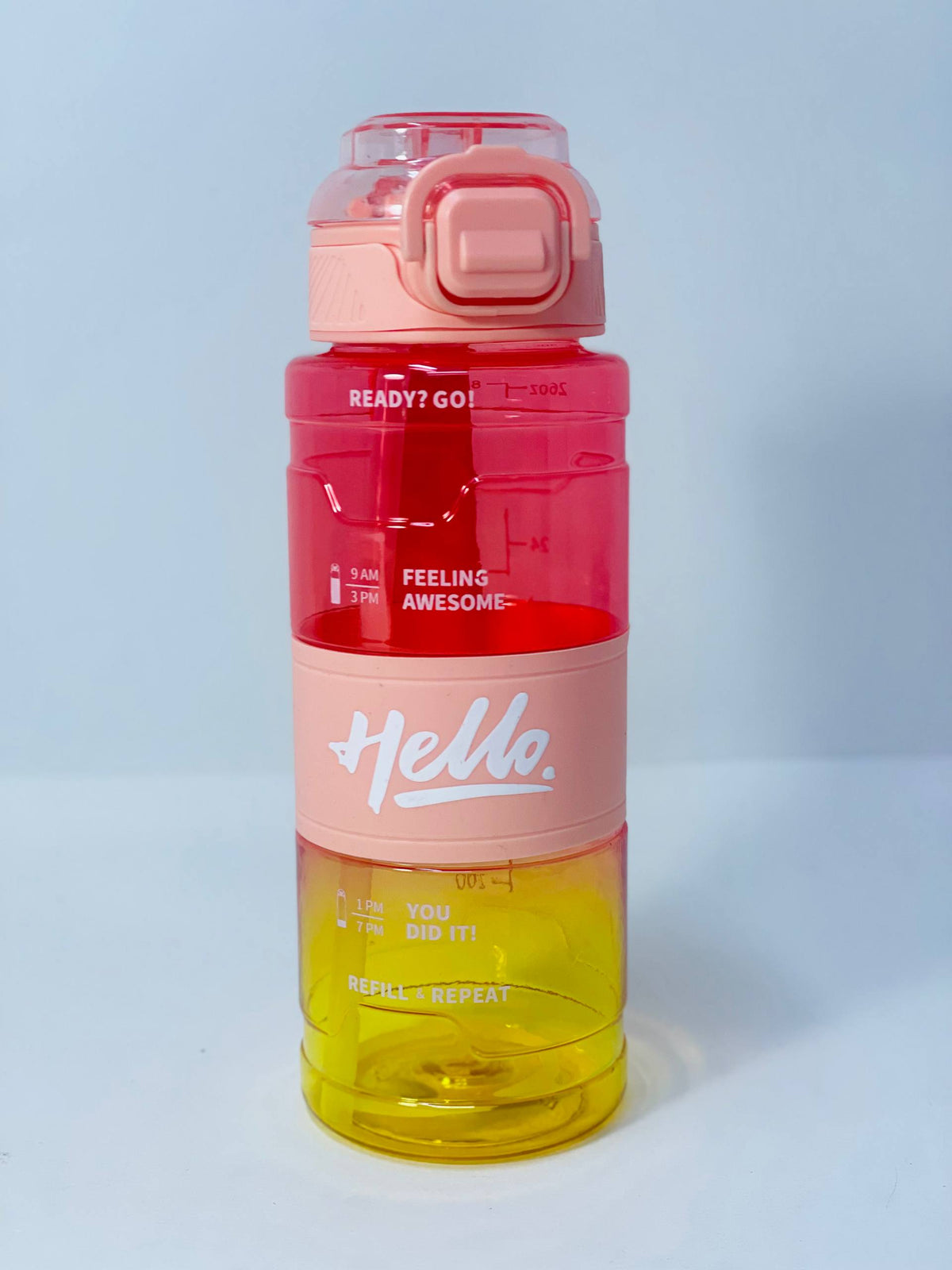 زجاجة المياه    الشفافة Hello ❇️♻️☑️✨✨