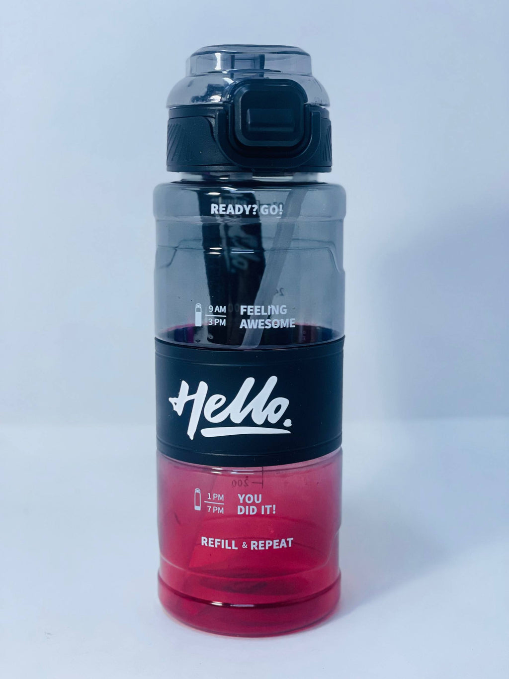زجاجة المياه    الشفافة Hello ❇️♻️☑️✨✨