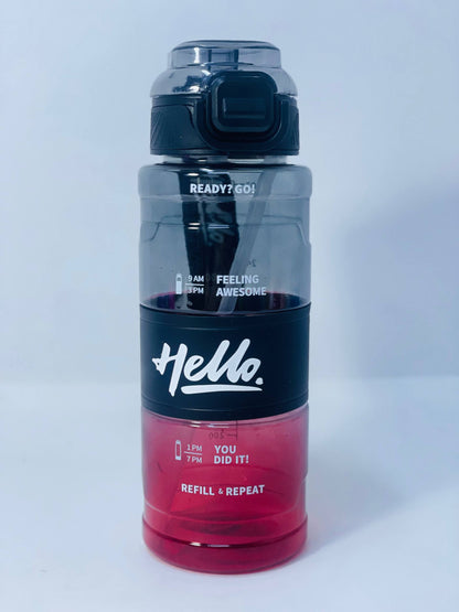 زجاجة المياه    الشفافة Hello ❇️♻️☑️✨✨