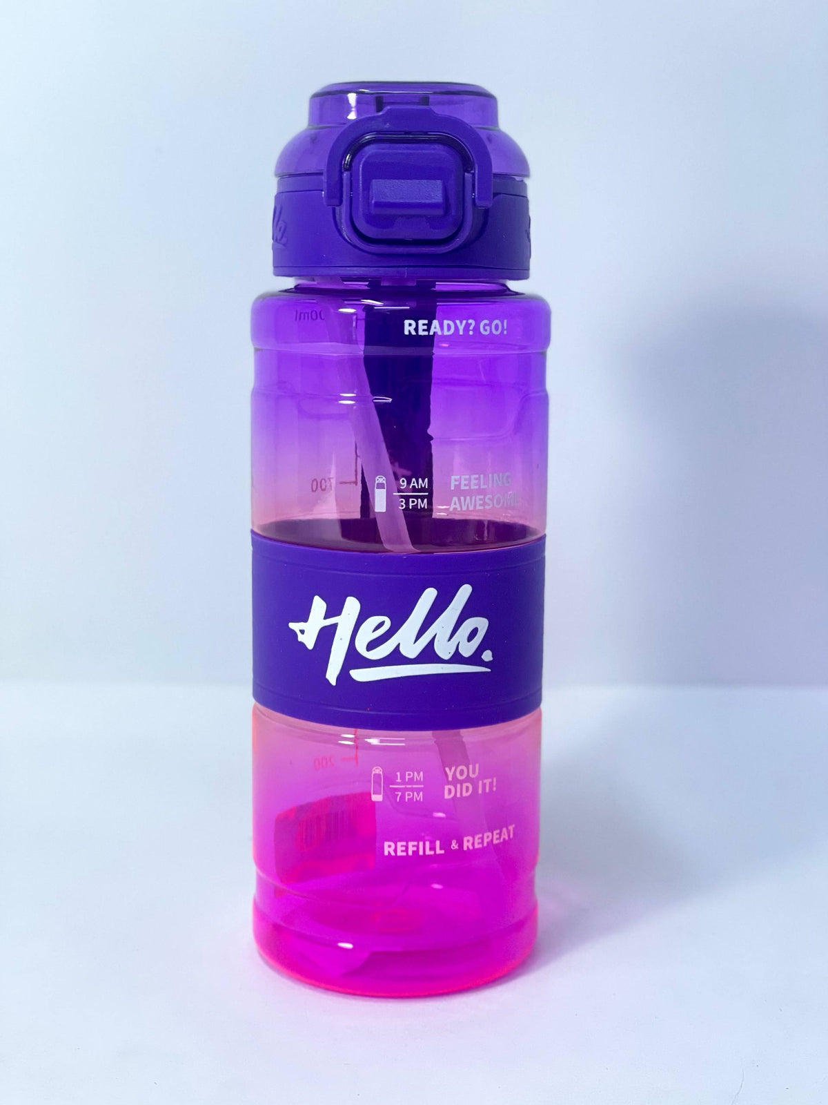 زجاجة المياه    الشفافة Hello ❇️♻️☑️✨✨