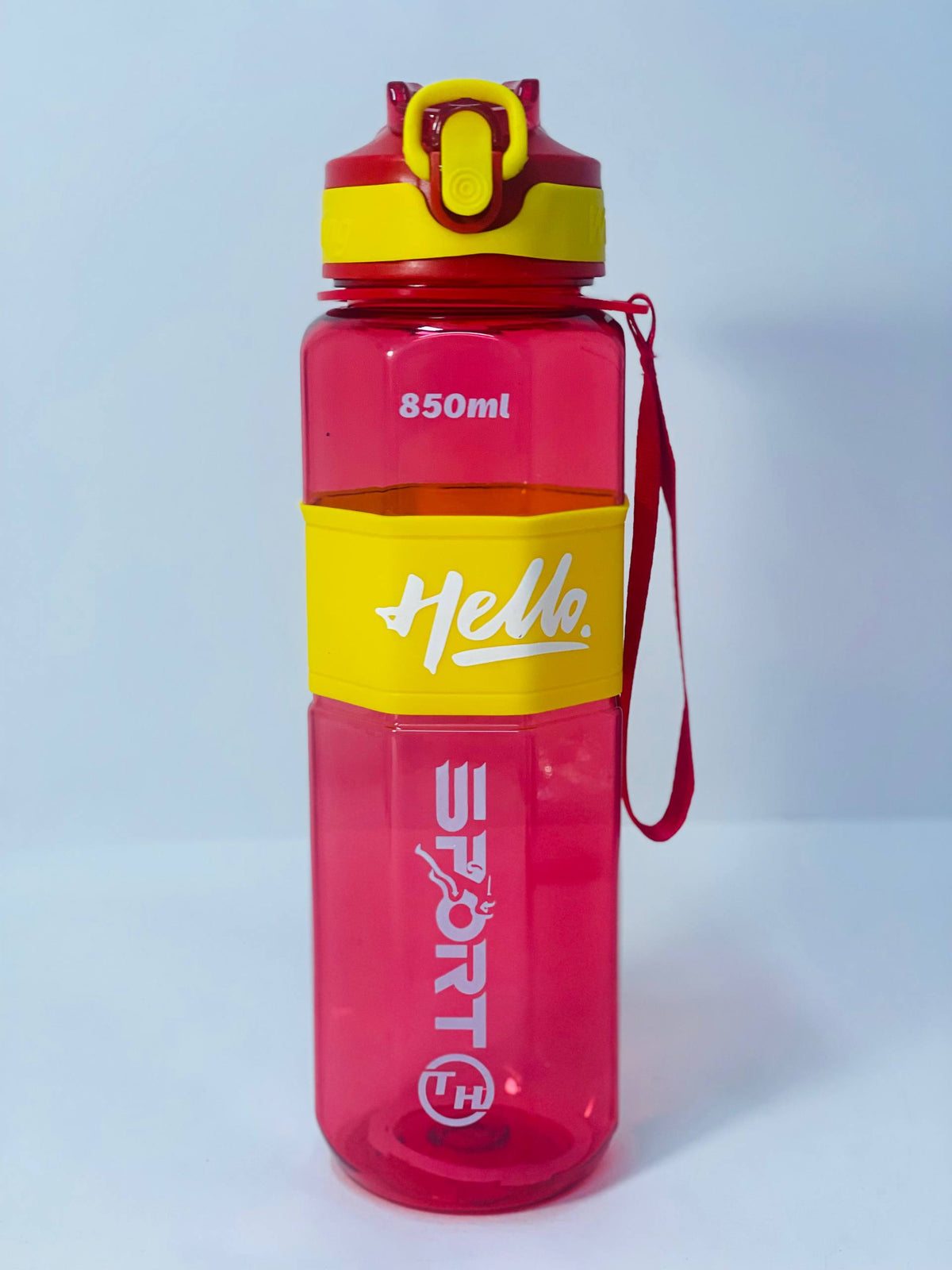 زجاجة المياه الشفافة Hello ❇️♻️☑️✨✨
