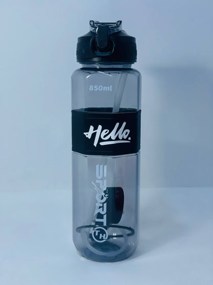 زجاجة المياه الشفافة Hello ❇️♻️☑️✨✨