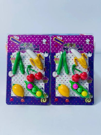 كارت استيكة الخضار 🍒🍌🥒🍋