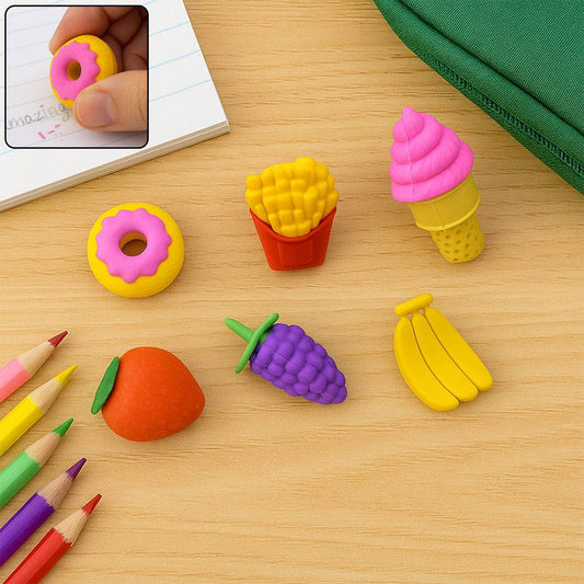 كارت استيكة بالاشكال المختلفة 🍩🍦🍓🍟🍌🍇