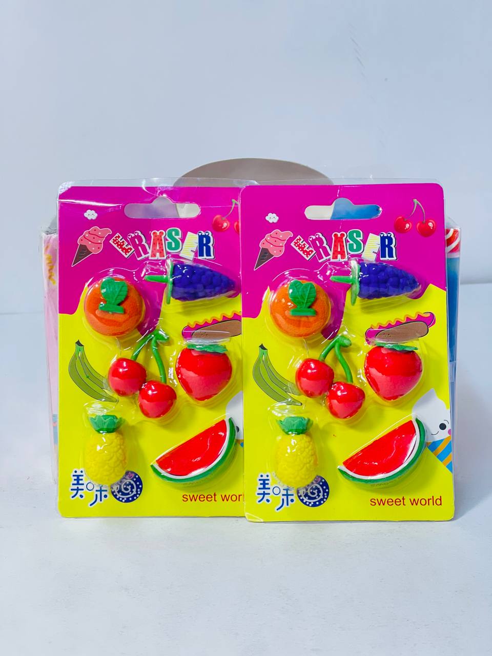 كارت استيكة الفواكه 🍒🍇🍓🍊🍍🍉