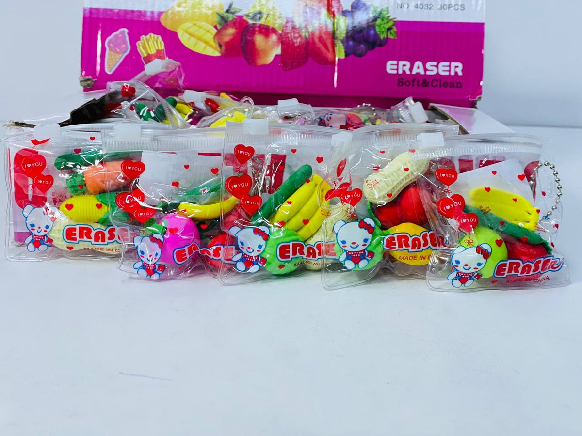استيكة الفواكه و الخضروات 🍓🍒🍅🍏🍎🌽🥒🥕🍌🥜