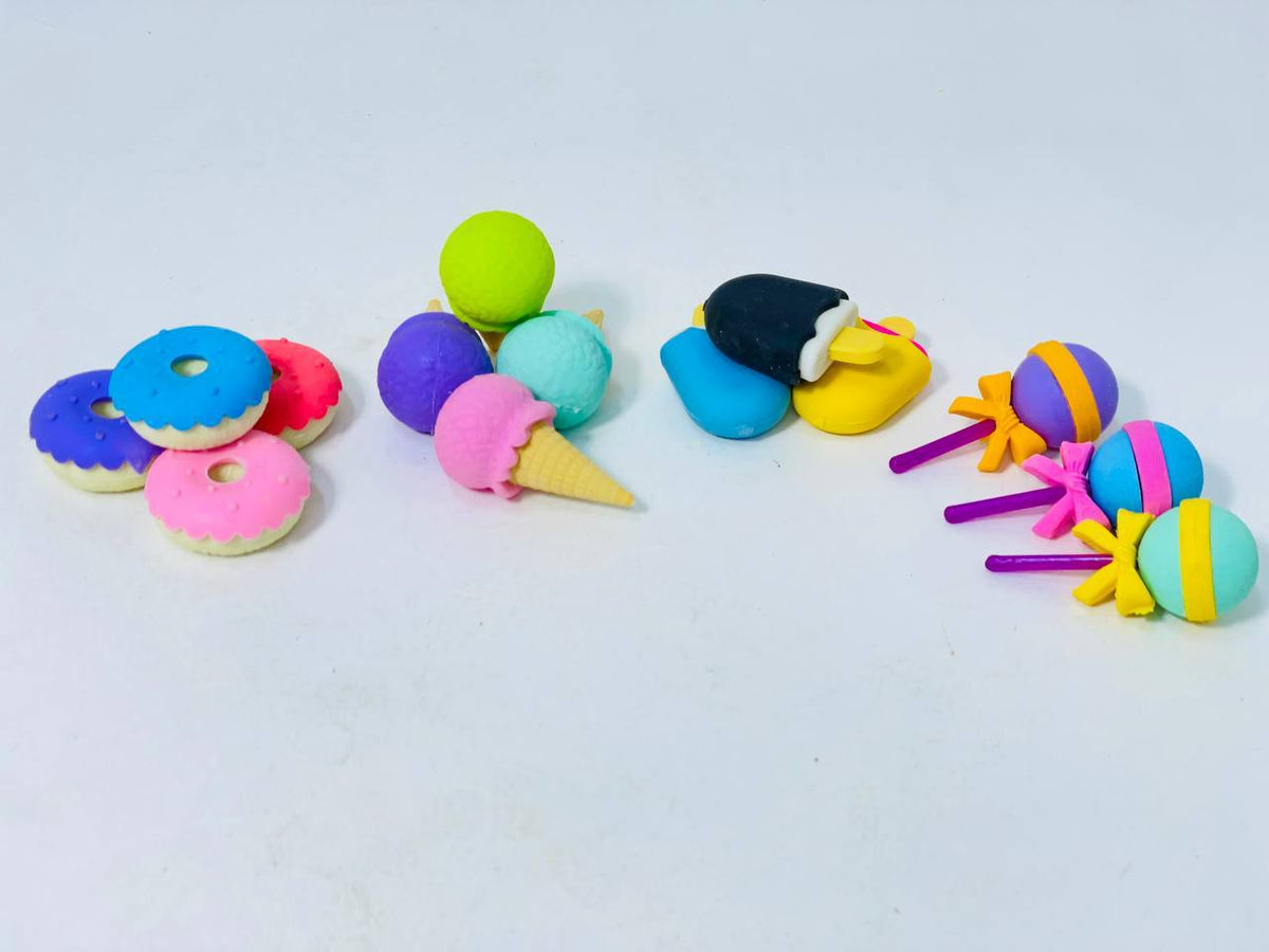 استيكة اشكال الحلويات المختلفة 🧁🍭🍨🍩🍩