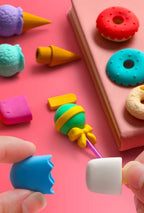 استيكة اشكال الحلويات المختلفة 🧁🍭🍨🍩🍩
