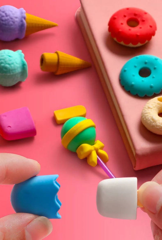 استيكة اشكال الحلويات المختلفة 🧁🍭🍨🍩🍩