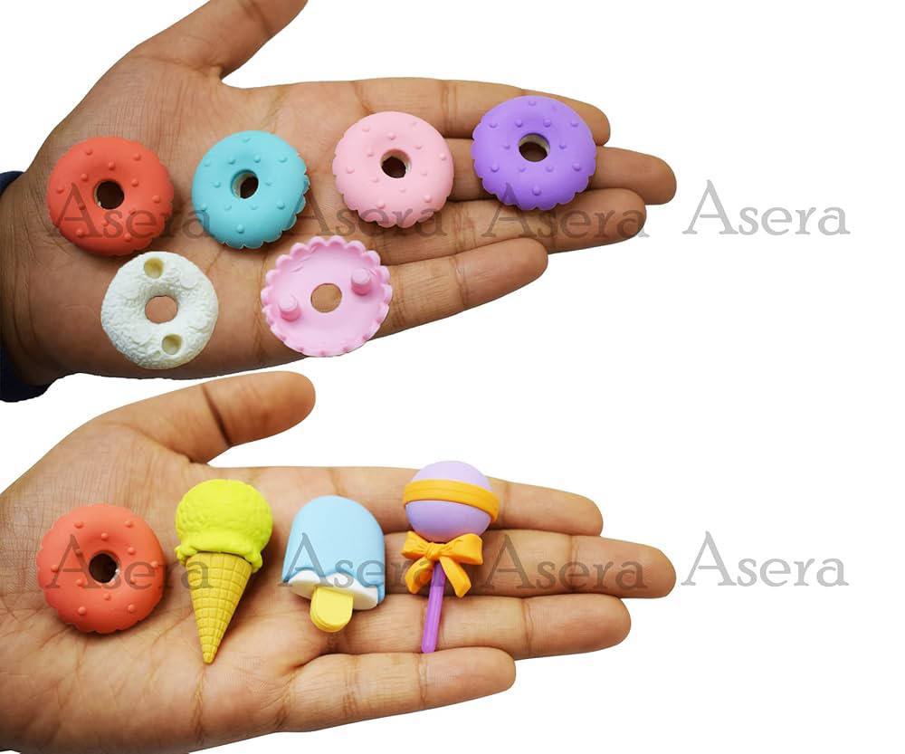 استيكة اشكال الحلويات المختلفة 🧁🍭🍨🍩🍩