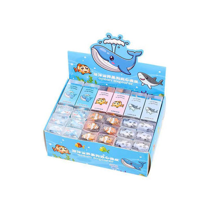 لاستيكة الشفافة بأشكال اسماك البحر 🐋🦈🐠