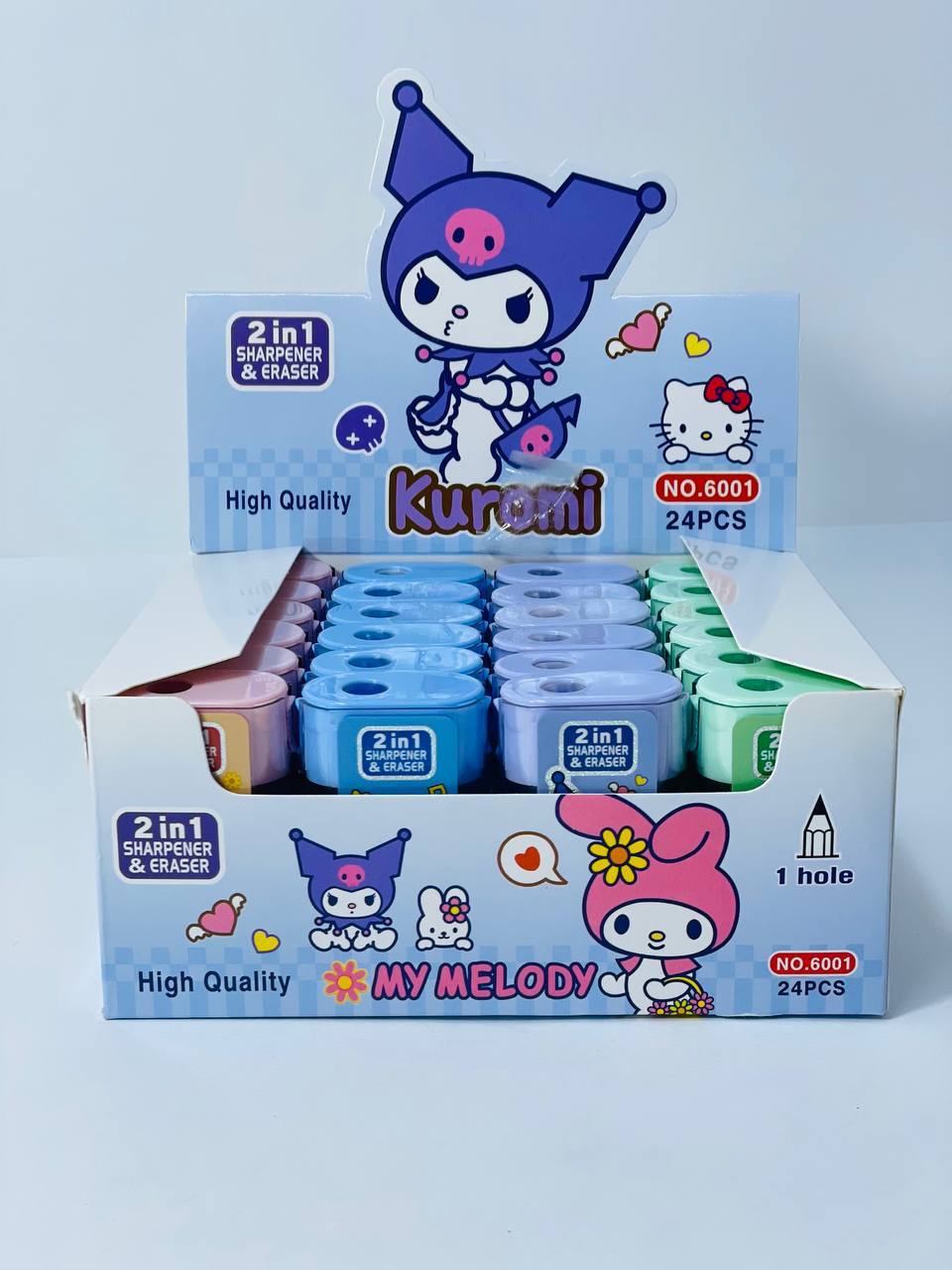الاستيكة و البرايا كرومي و استيتش🐹🐰🐹