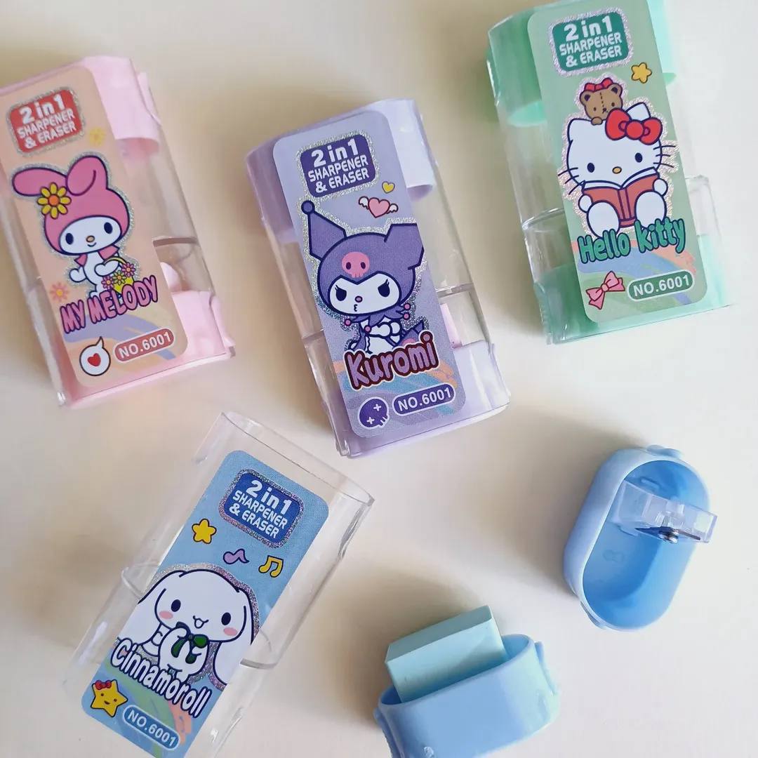 الاستيكة و البرايا كرومي و استيتش🐹🐰🐹