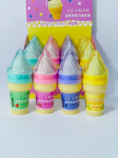 الاستيكة و البرايا الآيس كريم 🍦🍦🍦