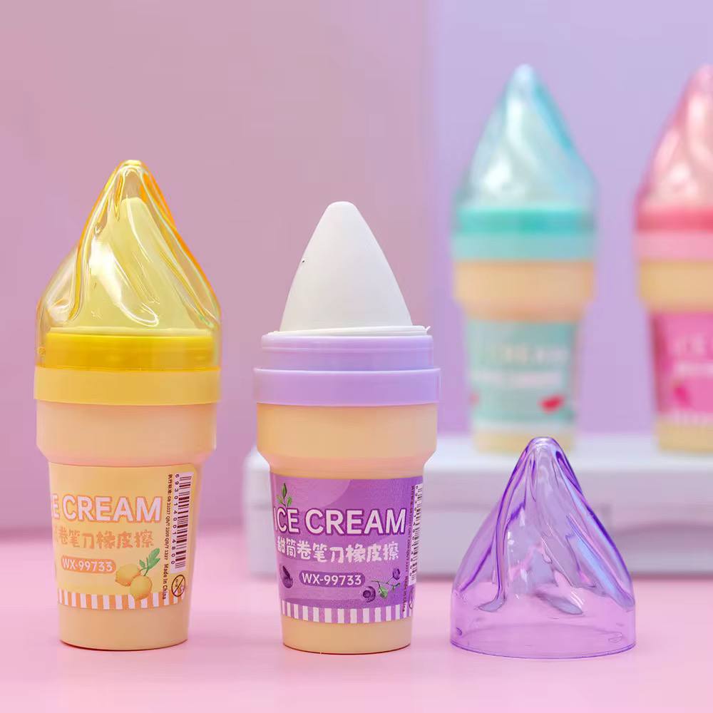 الاستيكة و البرايا الآيس كريم 🍦🍦🍦