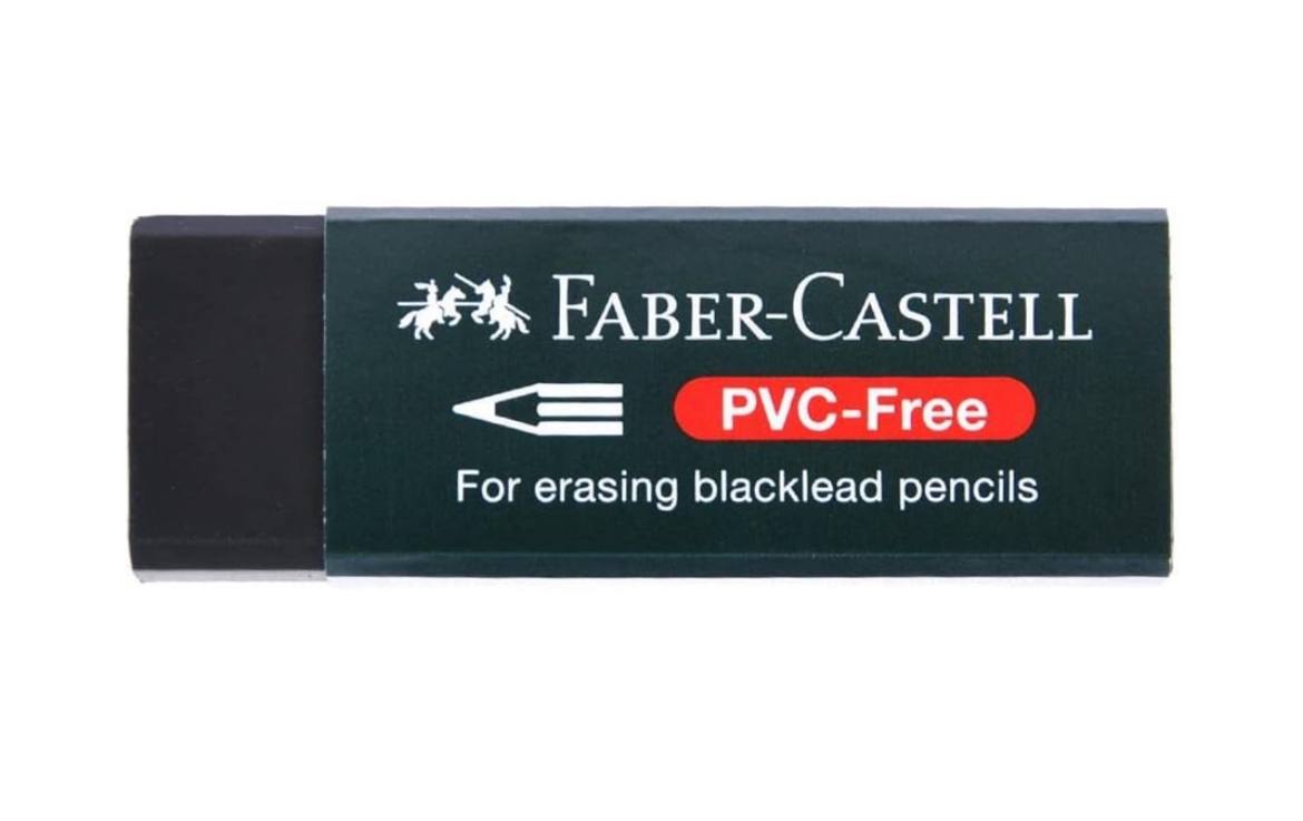 استيكة FABER-CASTELL  الملونة ⬛️🟦🟥