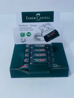 استيكة FABER-CASTELL  الملونة ⬛️🟦🟥