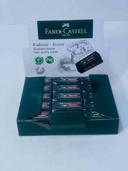 استيكة FABER-CASTELL  الملونة ⬛️🟦🟥
