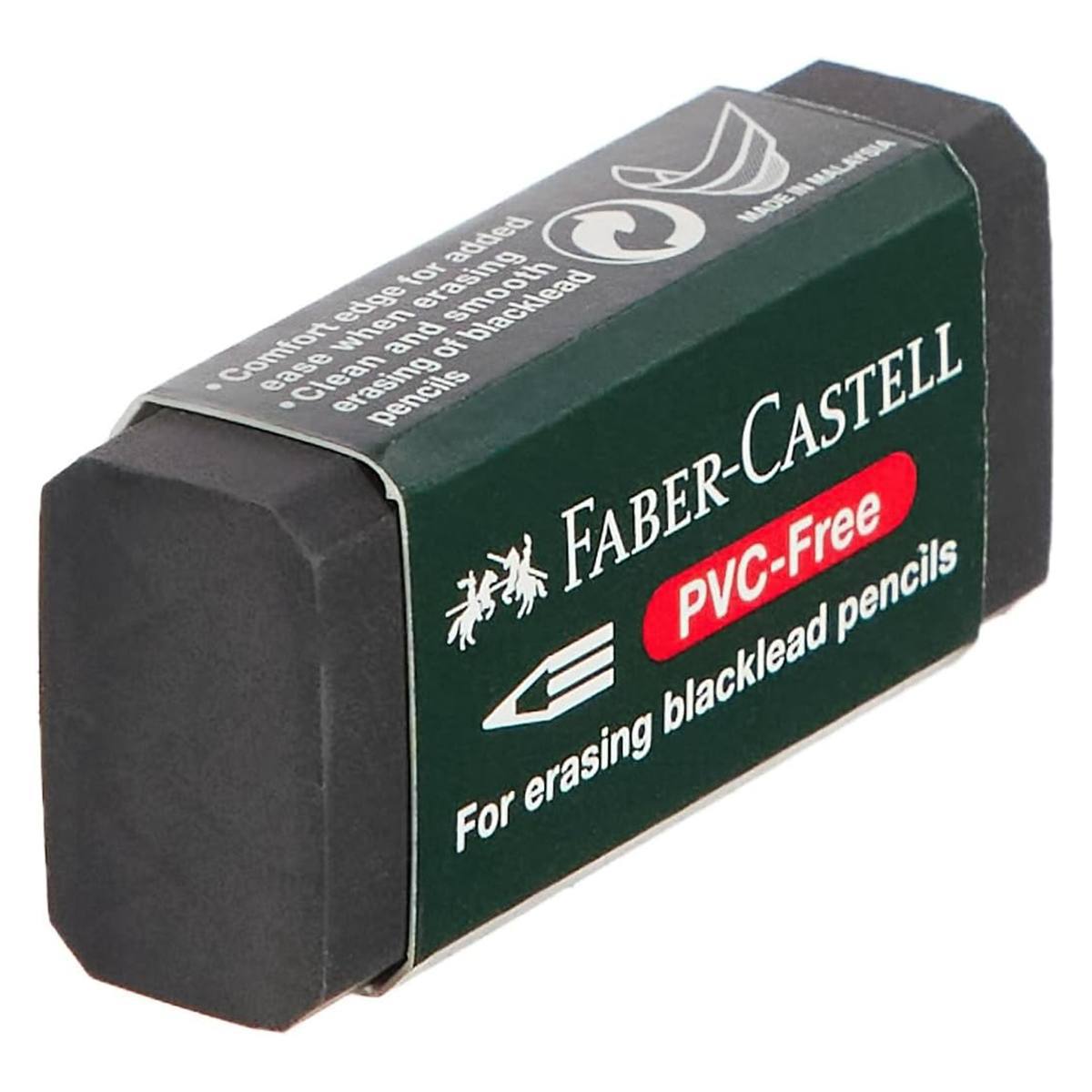 استيكة FABER-CASTELL  الملونة ⬛️🟦🟥