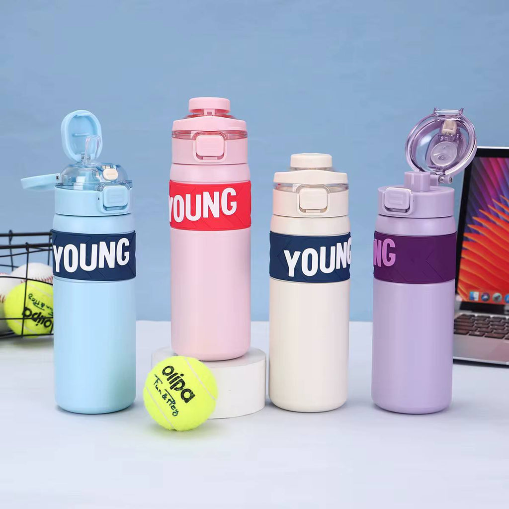 زجاجة YOUNG ❇️❇️❇️ الزجاجة الاستانلس ستيل 🍶🥤💦 💦