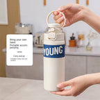 زجاجة YOUNG ❇️❇️❇️ الزجاجة الاستانلس ستيل 🍶🥤💦 💦