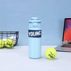 زجاجة YOUNG ❇️❇️❇️ الزجاجة الاستانلس ستيل 🍶🥤💦 💦