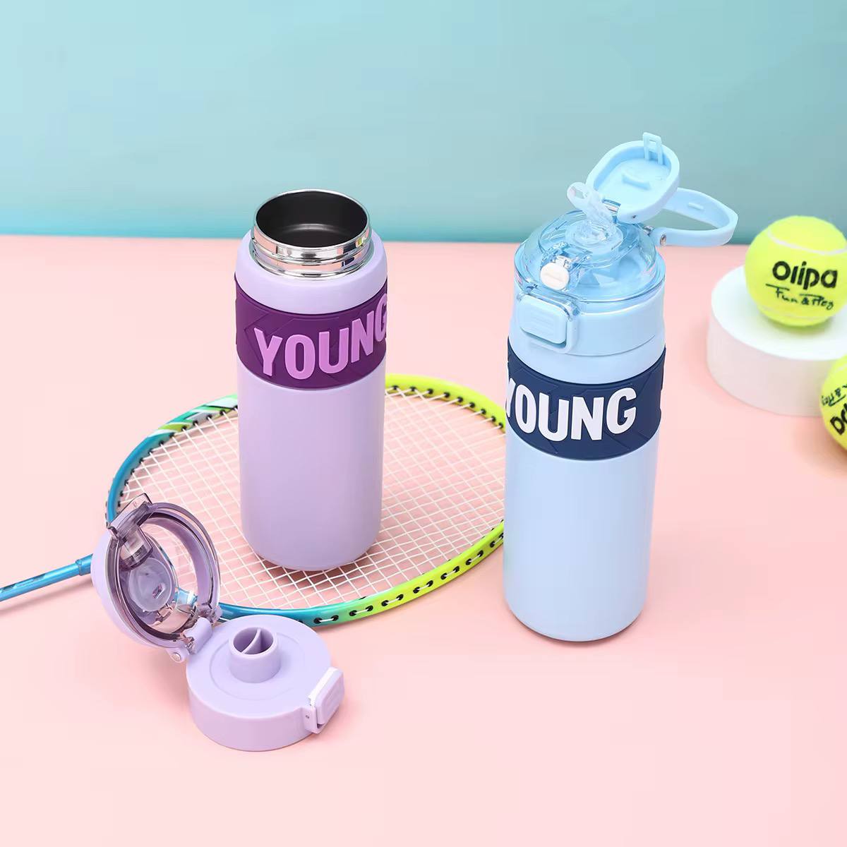 زجاجة YOUNG ❇️❇️❇️ الزجاجة الاستانلس ستيل 🍶🥤💦 💦