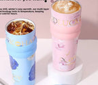 زجاجة FLOWERS 🌺 and🌸🌼❇️❇️ الزجاجة الاستانلس ستيل 🍶🥤💦 💦