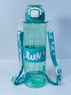 زجاجة المياه الشفافة RUN ❇️♻️☑️✨✨