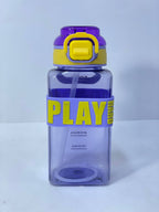 زجاجة المياه الشفافة PLAY HARD ❇️♻️☑️✨✨