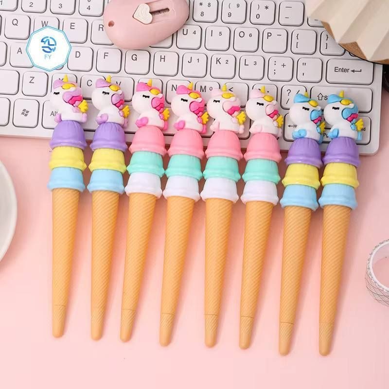 لقلم الچيل بشكل ايس كريم 🍦 يوني كورن 🦄🦄