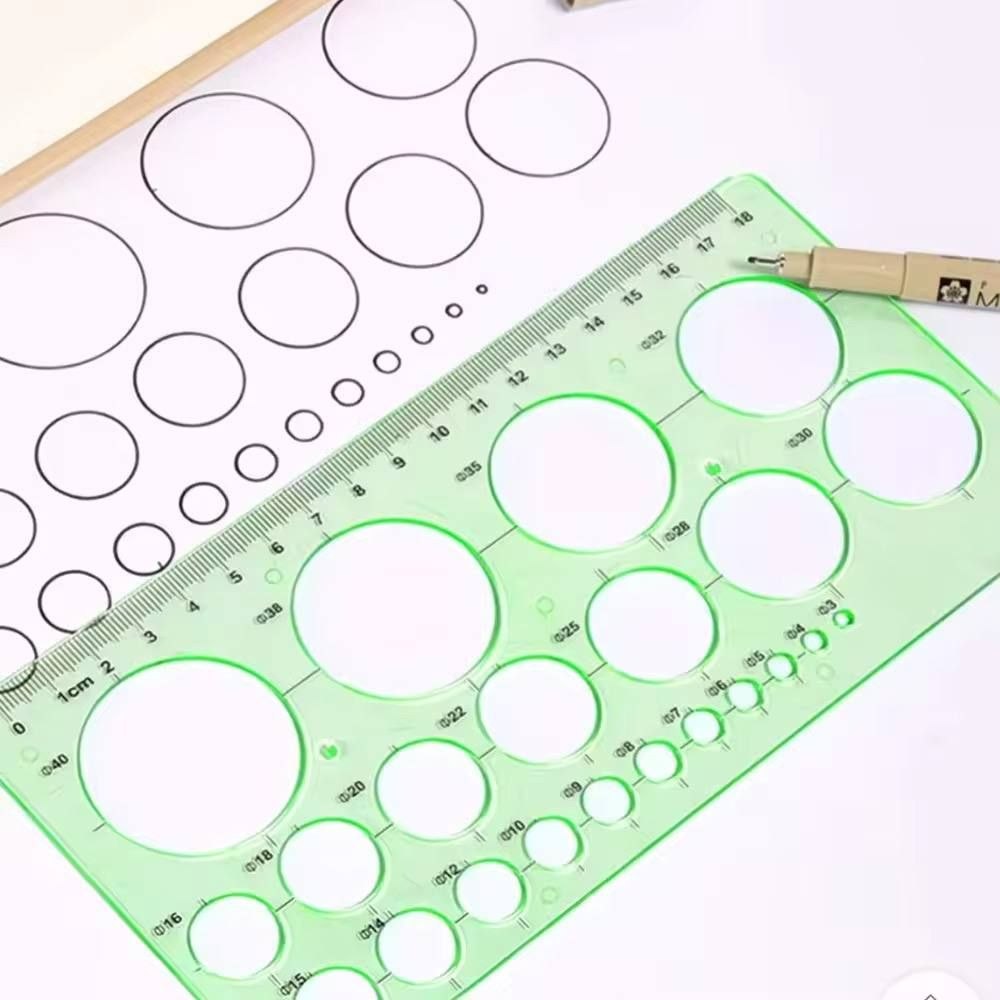 المسطرة شبلونة الدوائر ⭕️⭕️