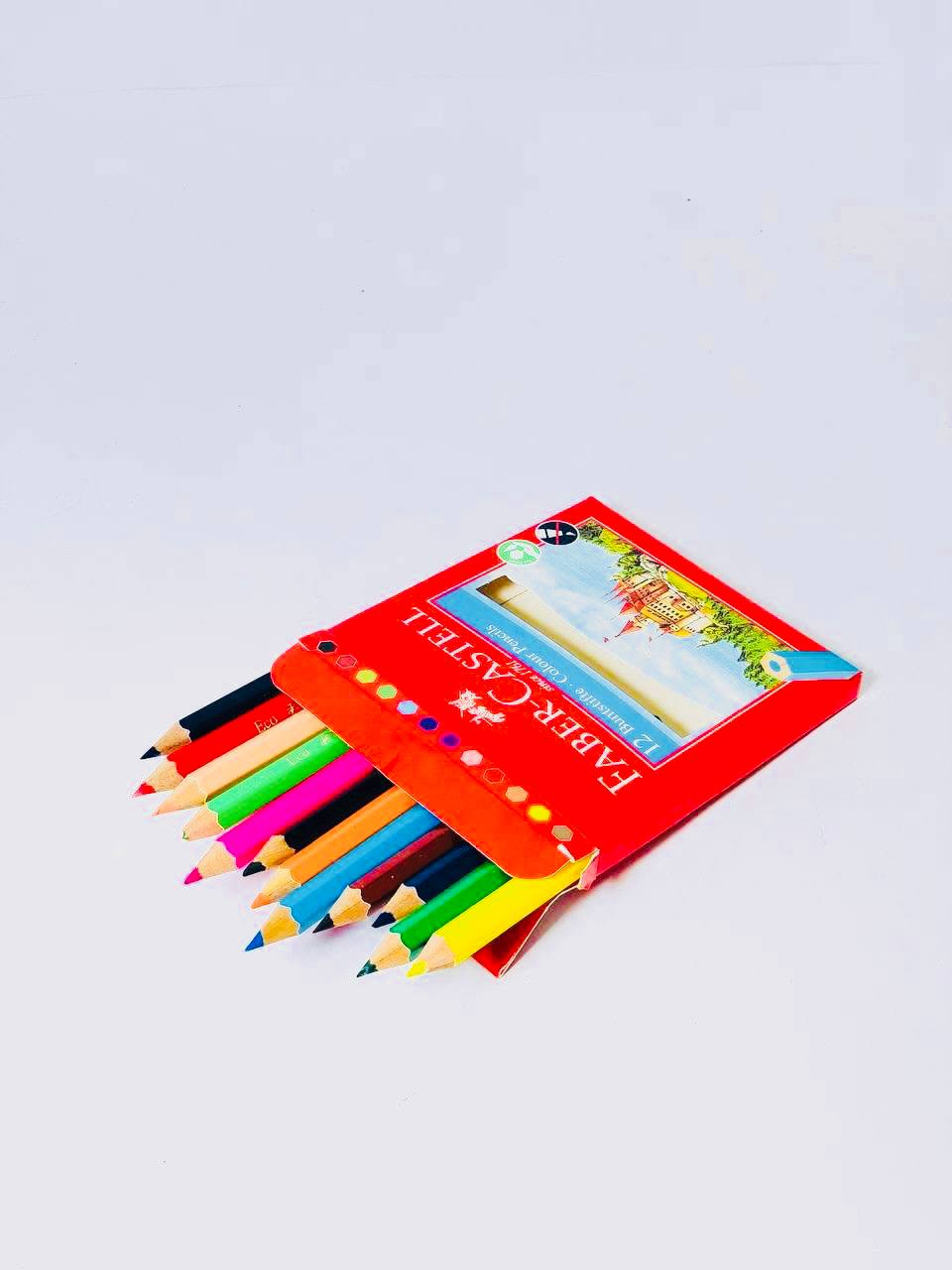 الوان الخشب 🖍🪵 FABER-CASTELL 🏇🏻  ١٢ لون قصير
