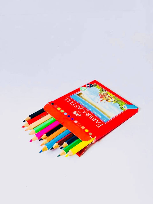 الوان الخشب 🖍🪵 FABER-CASTELL 🏇🏻  ١٢ لون قصير