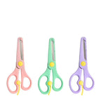 كارت المقص البلاستيك في سن معدن ✂️✂️📝