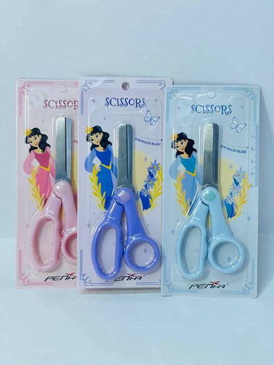 كارت المقص البلاستيك في سن معدن ✂️✂️